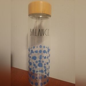 GUC- Rae Dunn BALANCE Hydration Glass 22oz  Bottle